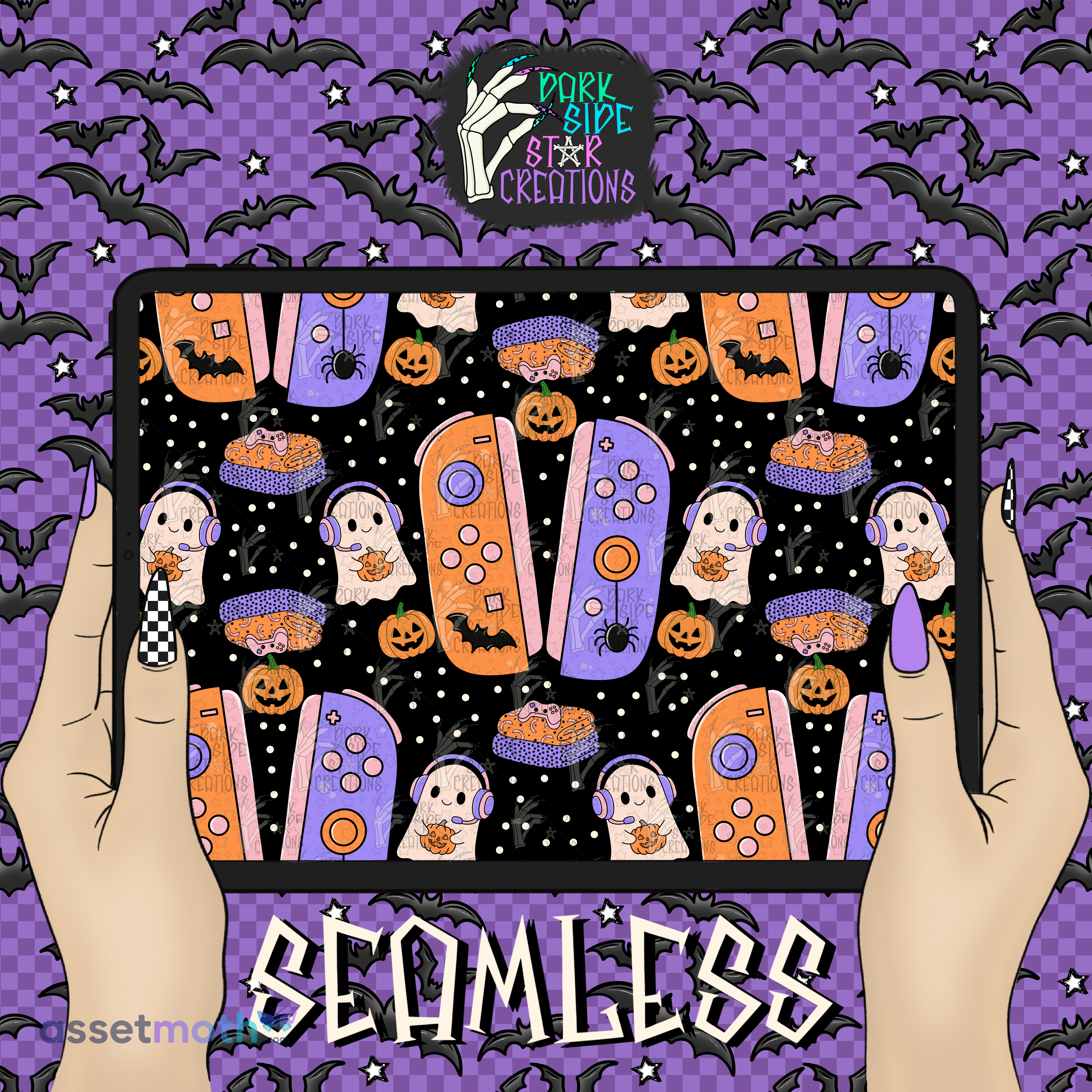 Spooky Switch Seamless 12x12 300 DPI preview image