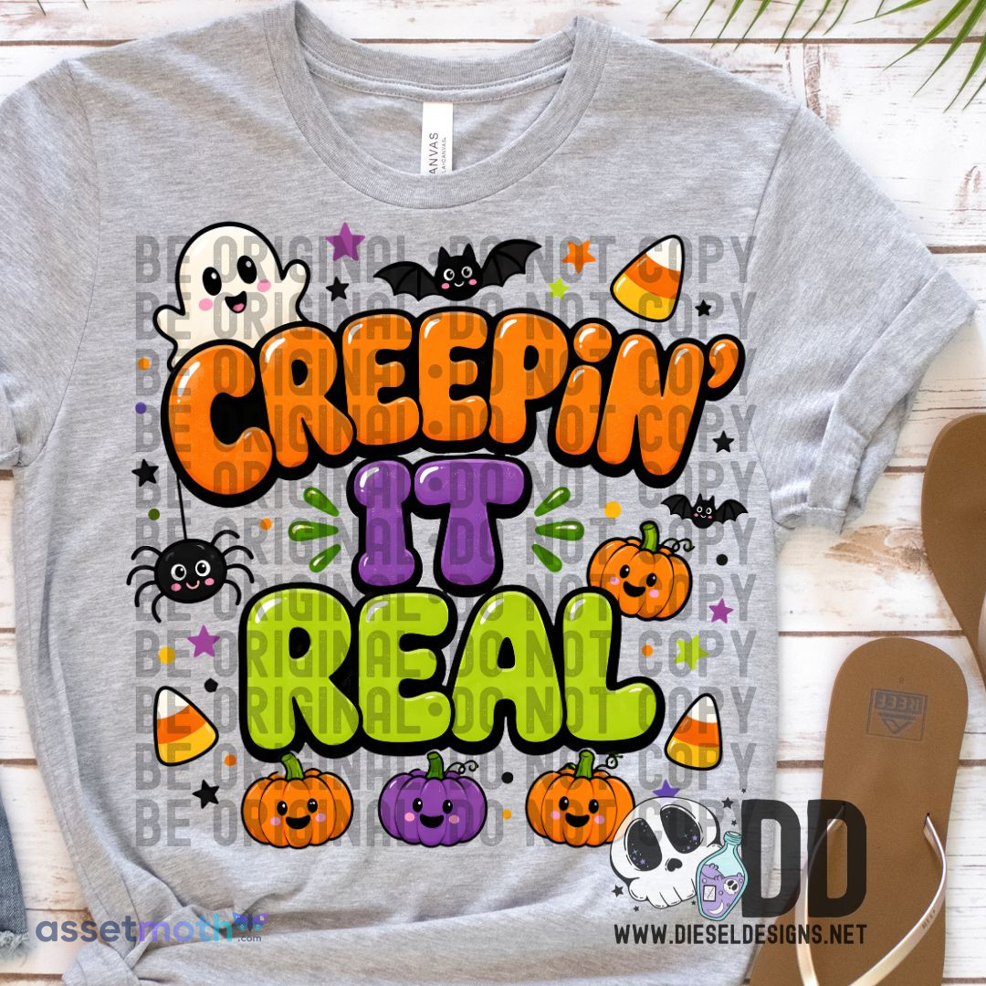 Creepin’ It Real PNG Sublimation Design preview image