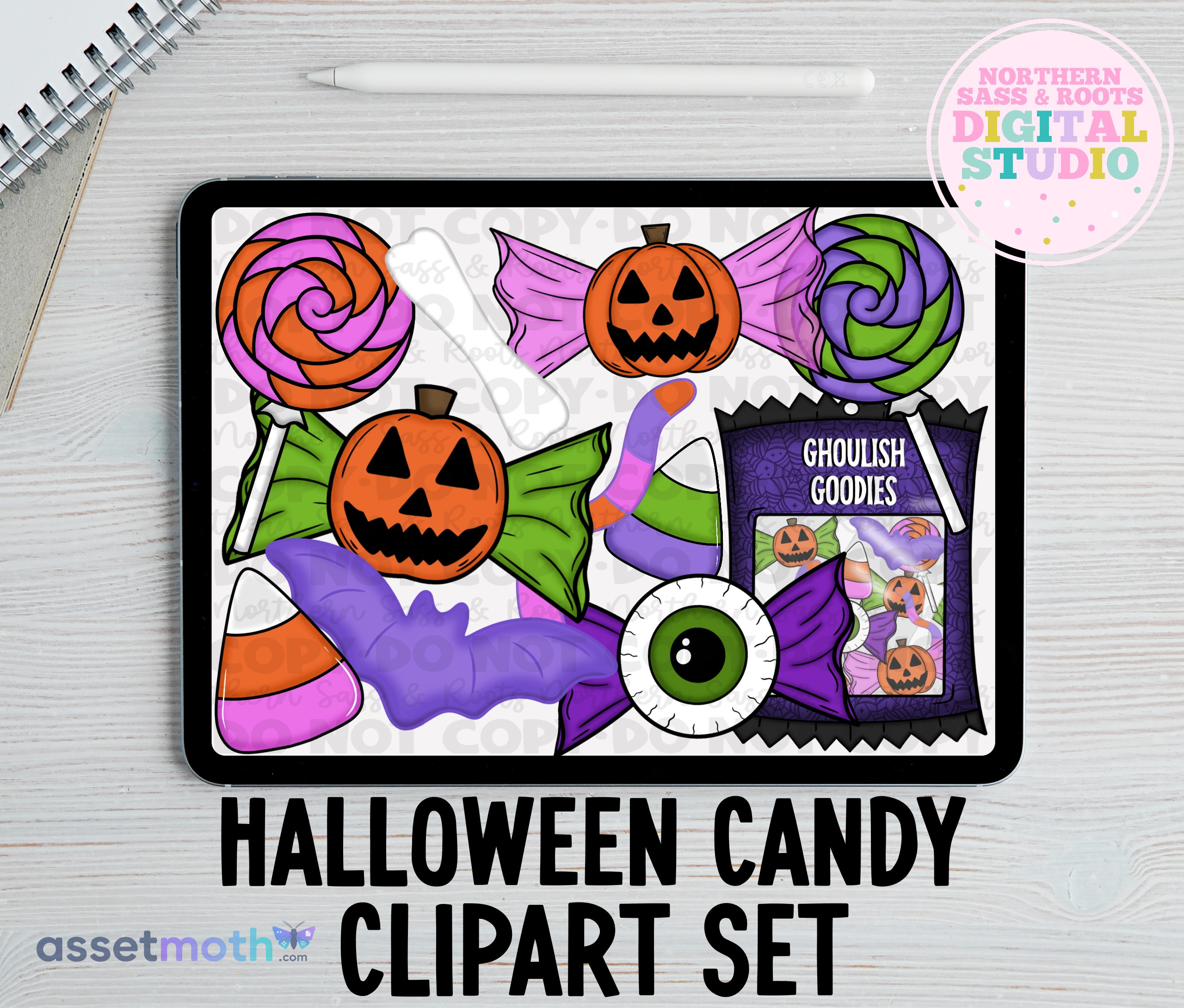 Halloween Candy: Clipart Set preview image