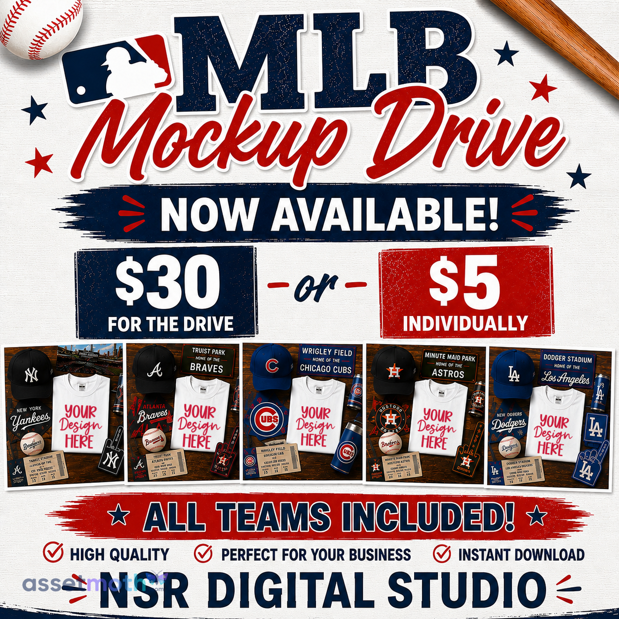Baseball Mockup Bundle: 2026 Shirt Mockups preview image