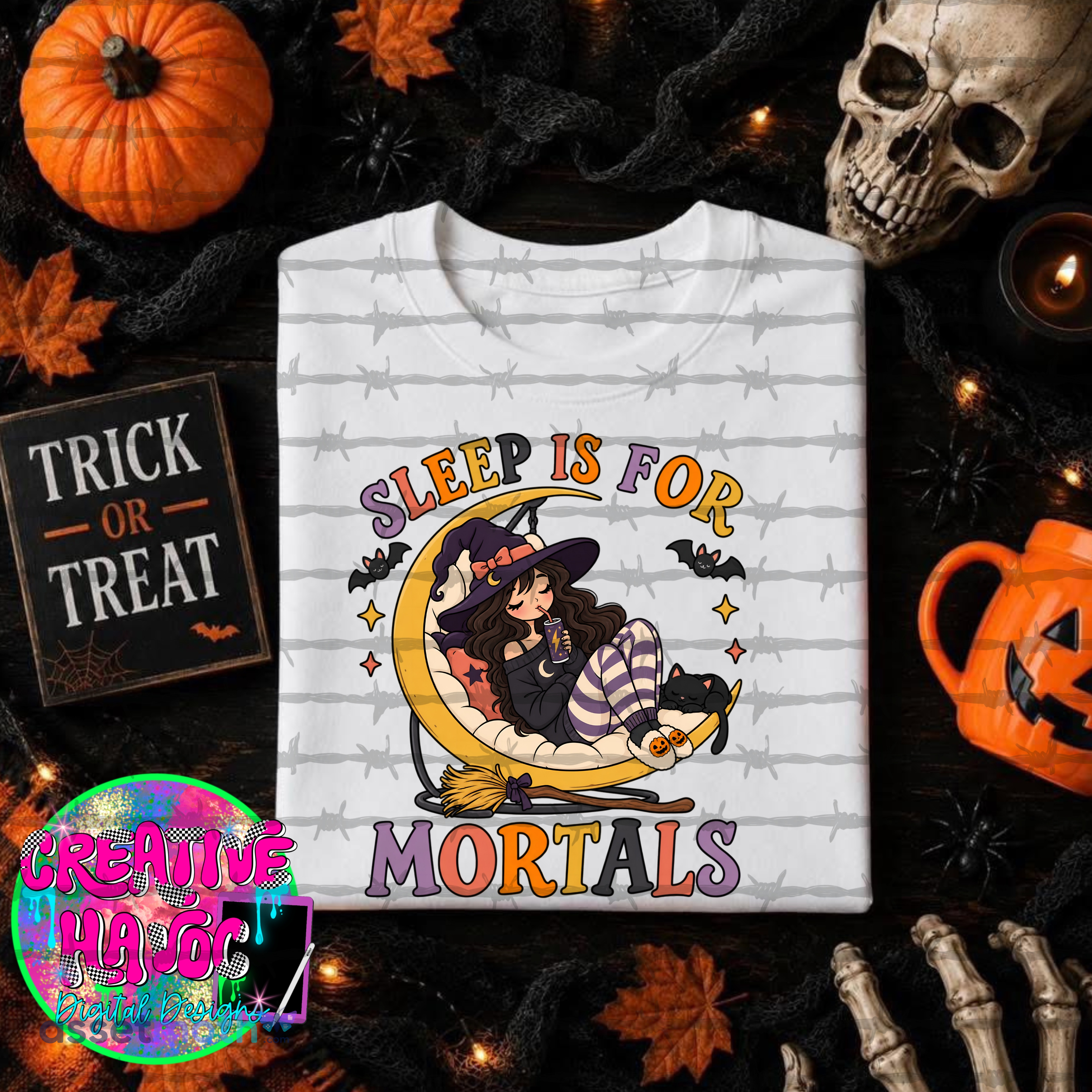 Sleep is for mortals…witchy  png preview image