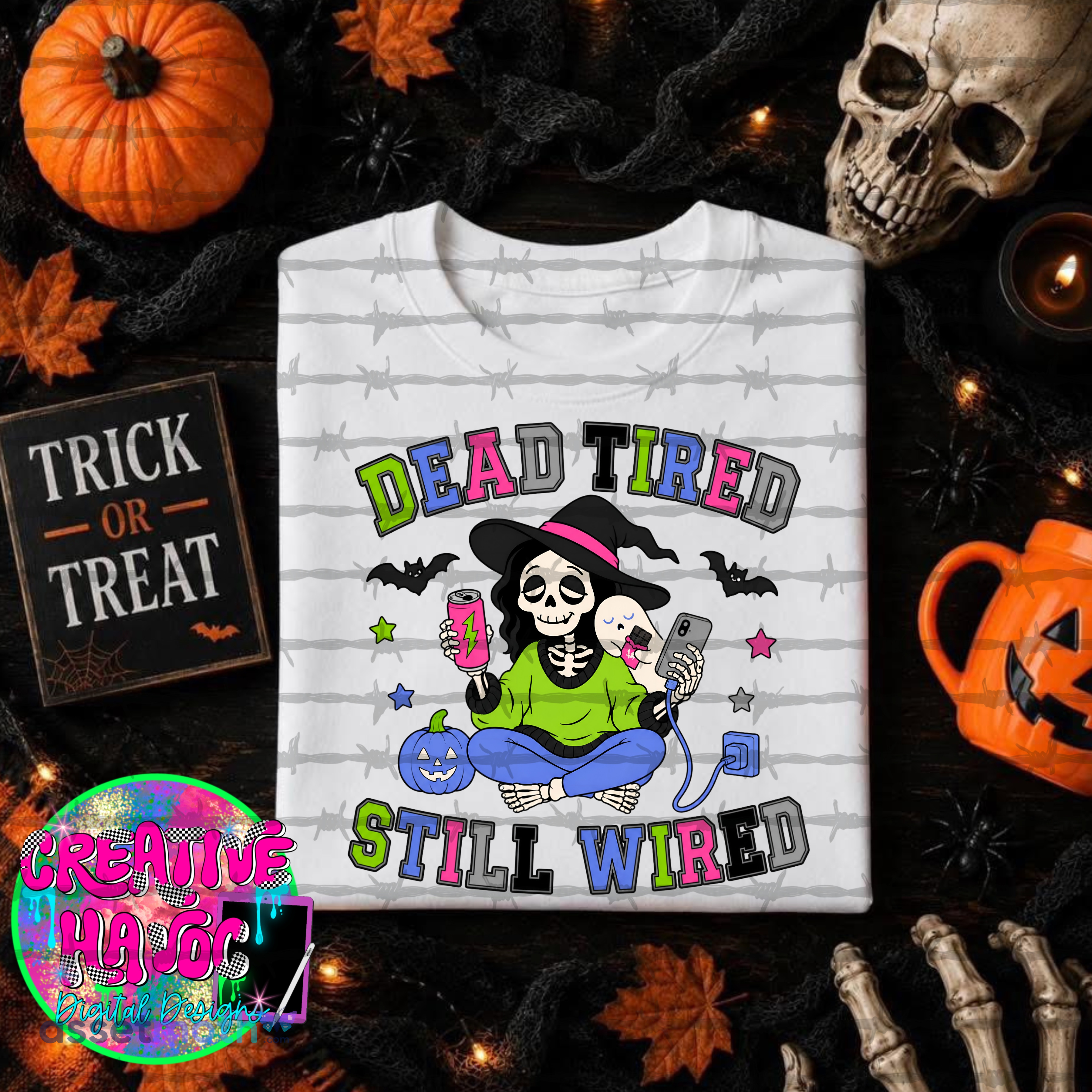 Dead tired..Witchy caffeine png preview image